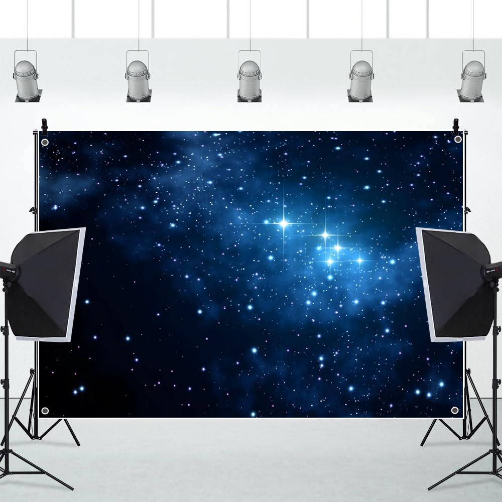 Amazon | Qinunipoto 背景布 星空 星撮影布 夏の夜 宇宙壁掛け 1.8x1